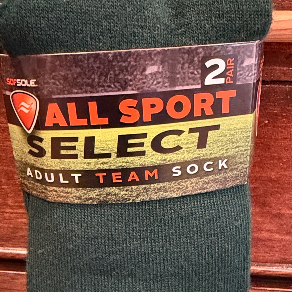 Sof Sole All Sport Select Men's Crew Sock Teal 2-Pack Size 5-9.5 NWT Athletic M - Picture 3 of 9